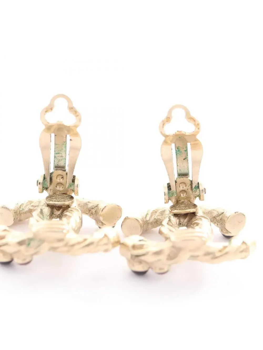 Chanel Cc Logo Clip-On Earrings Metal #343188C73B